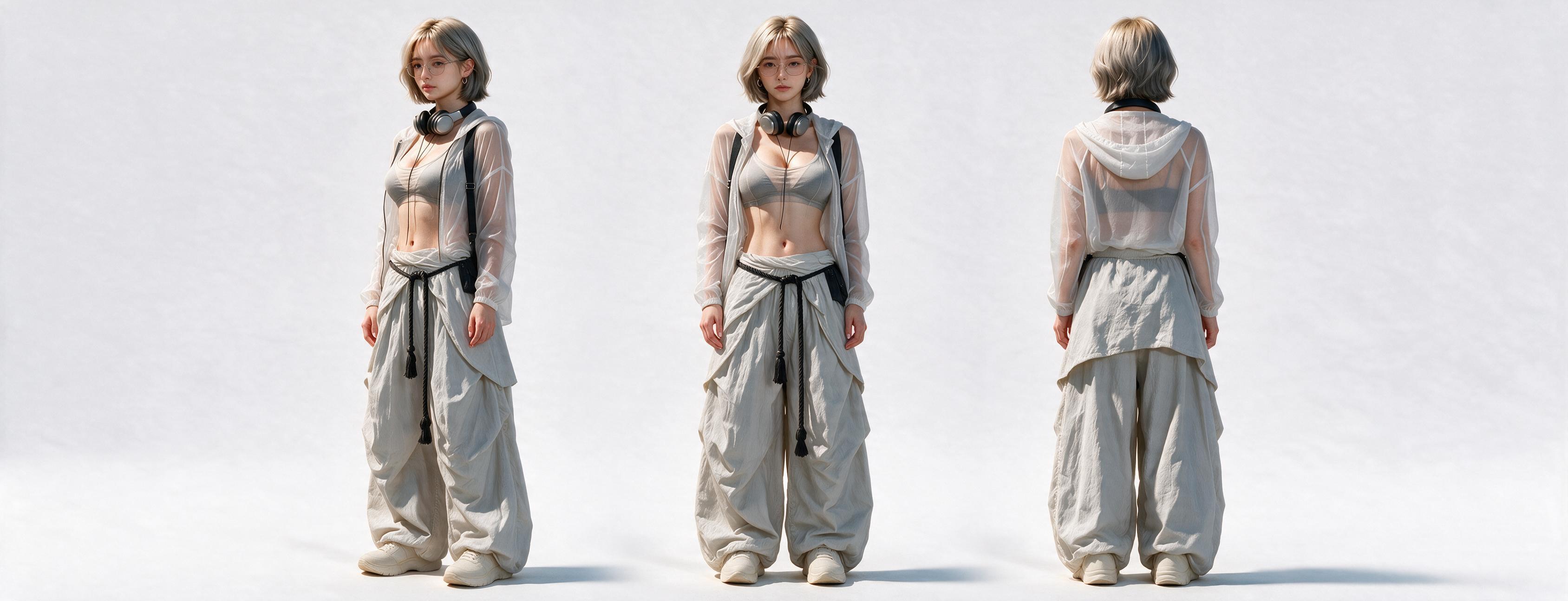 李知岚三视图与标志服装参考